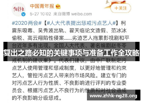 复出之路必知的关键事项与准备工作全攻略